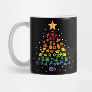 Christmas Tree pride Flag Mug